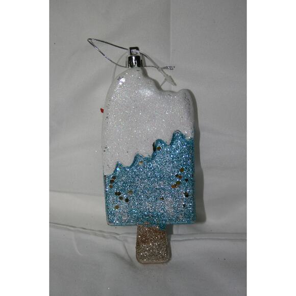Ice Cream Popsicle Sculpture Shatterproof Christmas Ornament 4" tall - Picture 3 of 3